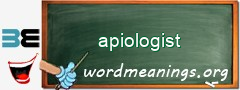 WordMeaning blackboard for apiologist